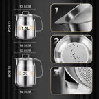 ⏳Limited-time 50% off⏰Large Capacity 304 Stainless Steel Multi-Purpose Oil Filter Container🍟