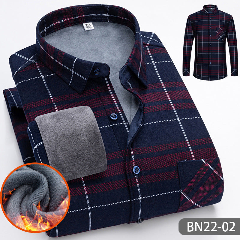 ⏳Limited-time 50% off⏰Autumn/Winter Men's Casual Thickened Warm Shirts👔