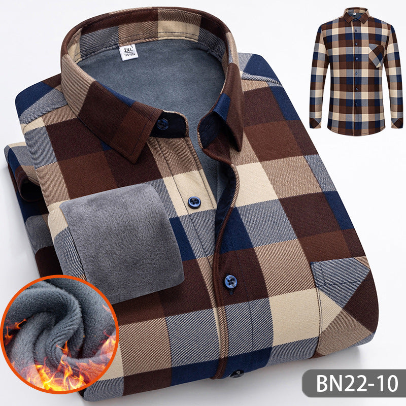 ⏳Limited-time 50% off⏰Autumn/Winter Men's Casual Thickened Warm Shirts👔