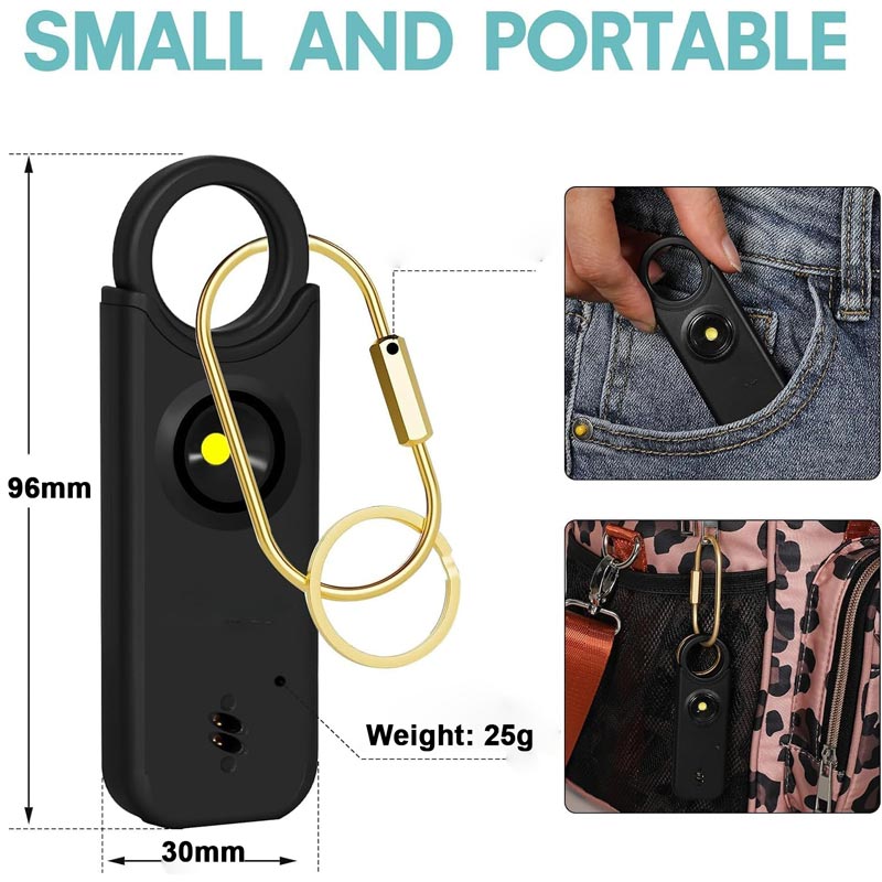 135DB Self-defense Alarm with LED Strobe Light