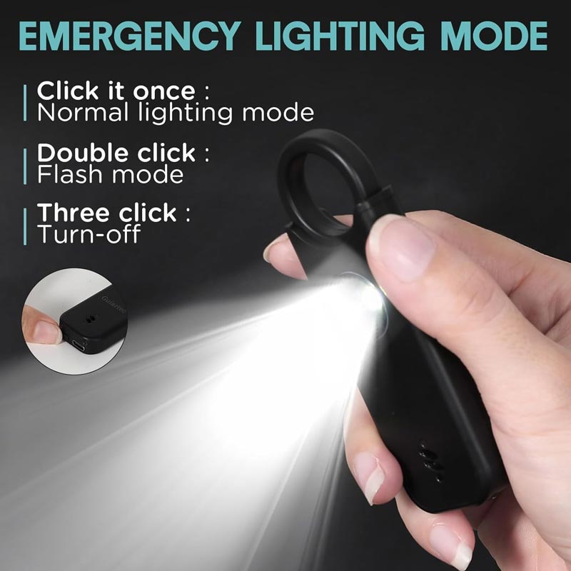 135DB Self-defense Alarm with LED Strobe Light