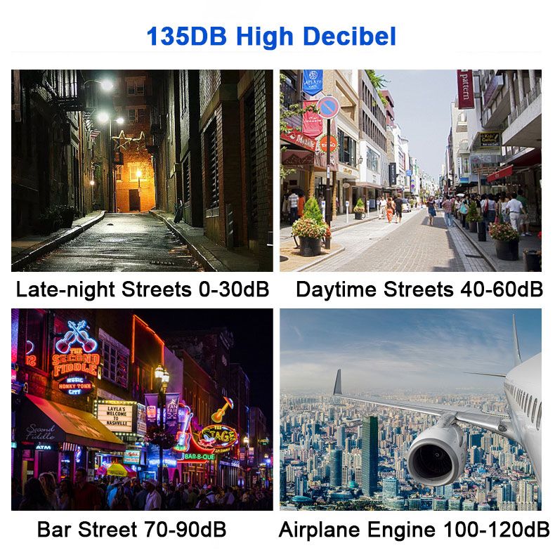 135DB Self-defense Alarm with LED Strobe Light