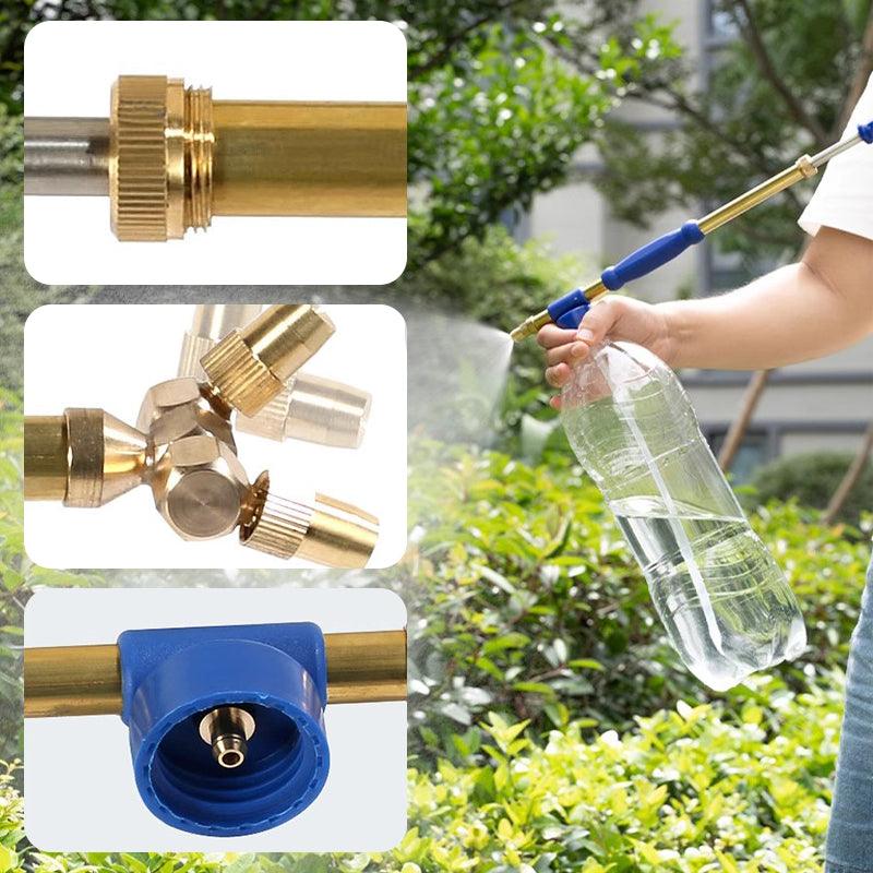 ⏳Limited-time 50% off⏰Double-ended Copper Rod Reciprocating Air Pressure Manual Spray Gun for Watering Flowers🌱💦