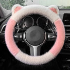 ⏳Limited-time 50% off⏰Universal Non-slip Soft Cute Cat Ears Plush Steering Wheel Cover🐼😽