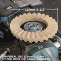 Wool felt flap disc polishing disc