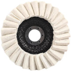 Wool felt flap disc polishing disc