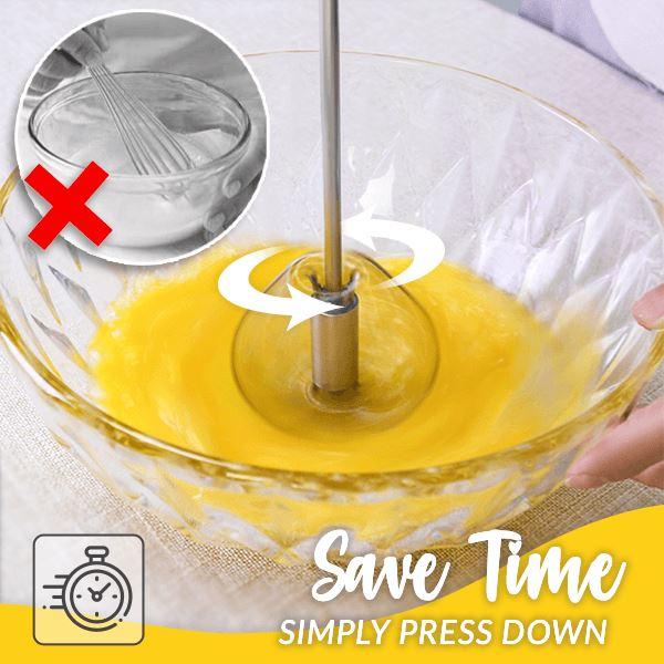 ⏳Limited-time 50% off⏰Stainless Steel Semi-Automatic Whisk👊🥚
