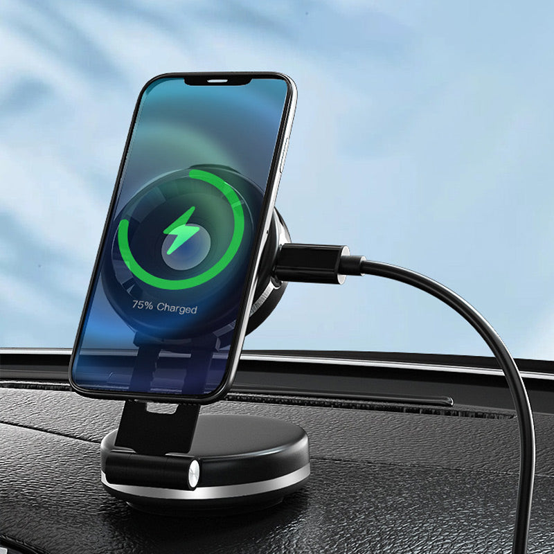 Double Suction Cup Wireless Charging Phone Holder