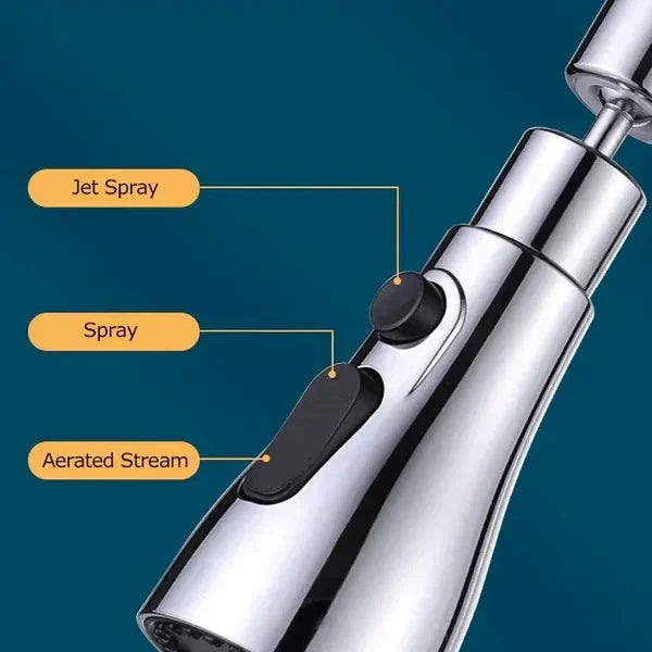 360 degree rotating high-pressure tap + adapter