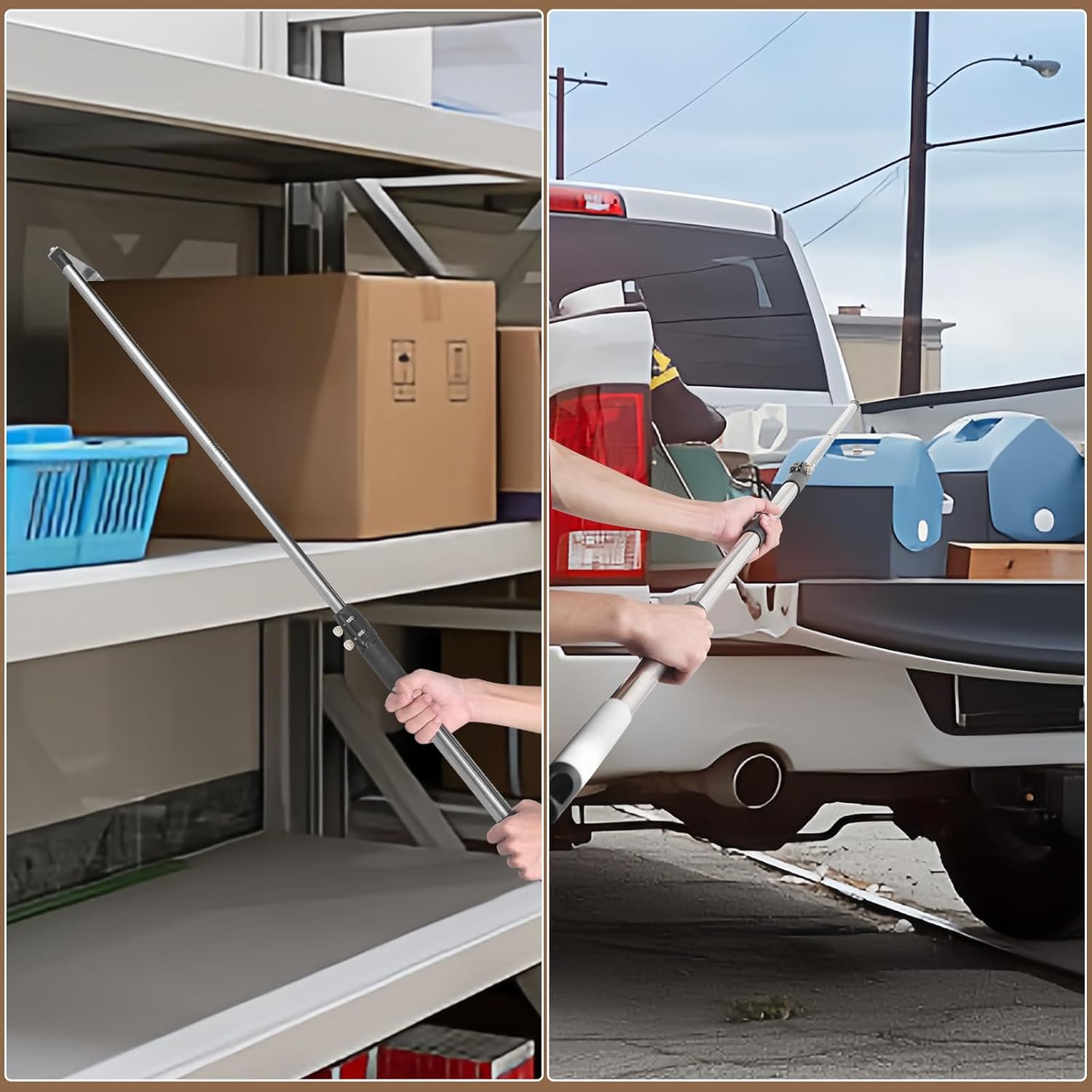 Truck Cargo Grabber, Telescoping Pickup Truck Bed Retriever Tool