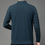 Men's fake two-part collar long-sleeved t-shirt