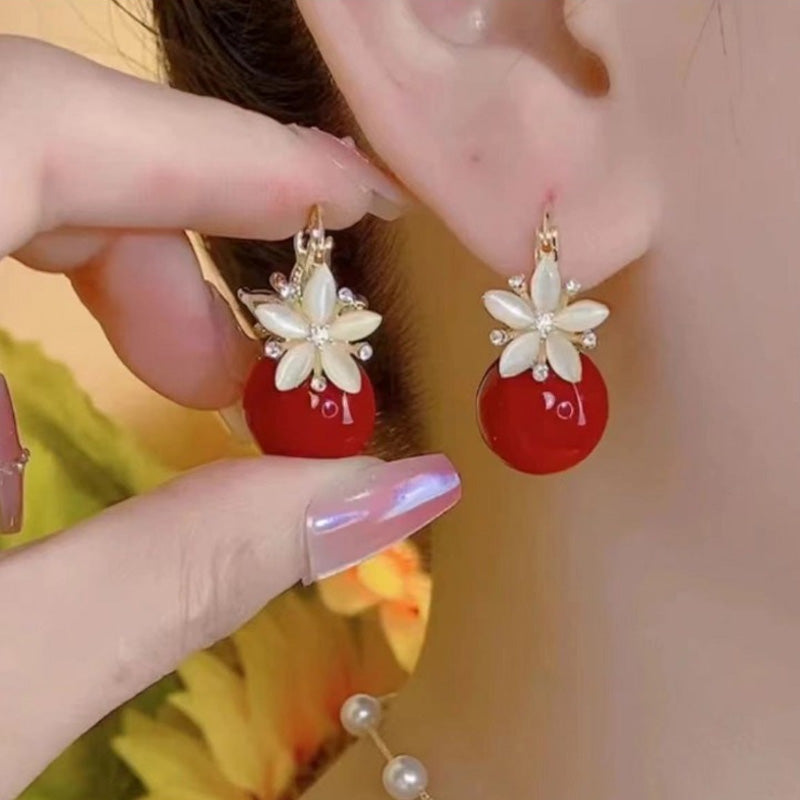 ⏳Limited-time 50% off⏰Delicate Flower Pearl Earrings🍒