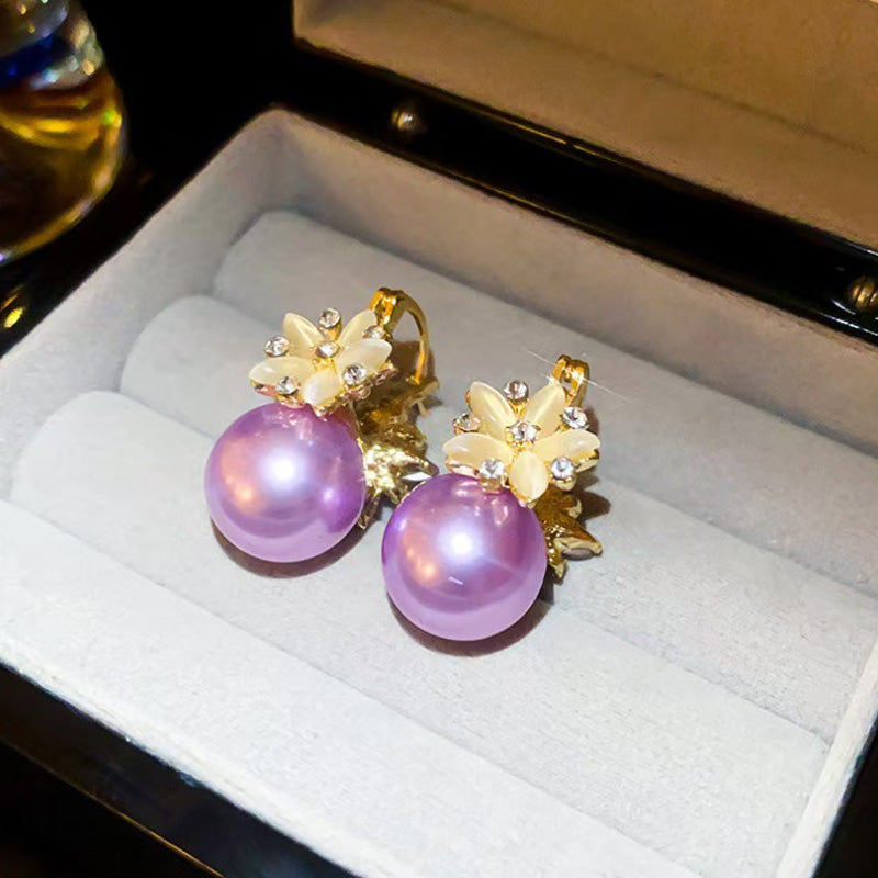 ⏳Limited-time 50% off⏰Delicate Flower Pearl Earrings🍒