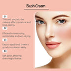 Natural Long-Lasting Shimmer Blush Cream