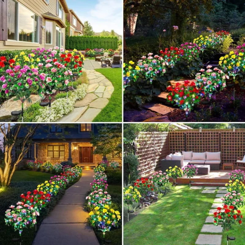 ⏳Limited-time 50% off⏰Simulation Azalea Flower Ground Stake Solar Light💐💡