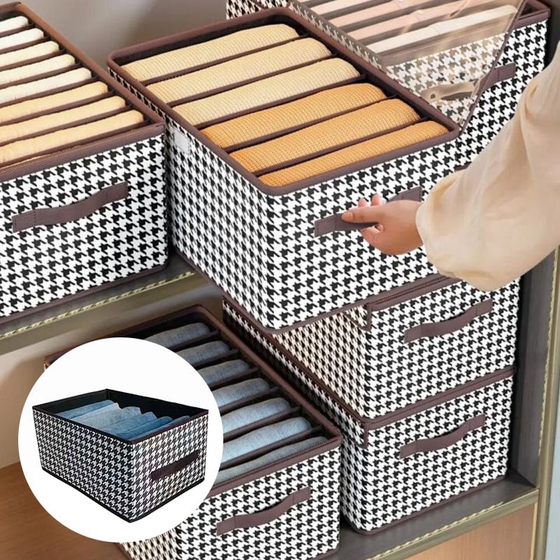 ⏳Limited-time 50% off⏰Foldable Jeans Organizer for Closet – Save 60% Space & Find Pants in 1 Second! 👖 🏠