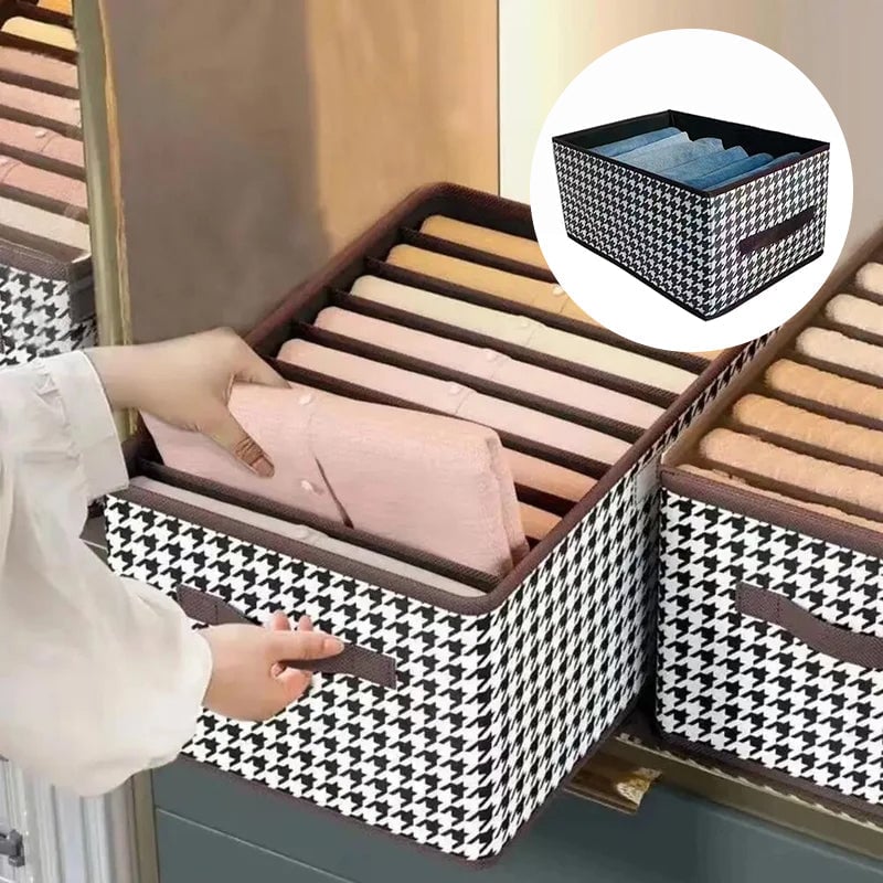 ⏳Limited-time 50% off⏰Foldable Jeans Organizer for Closet – Save 60% Space & Find Pants in 1 Second! 👖 🏠