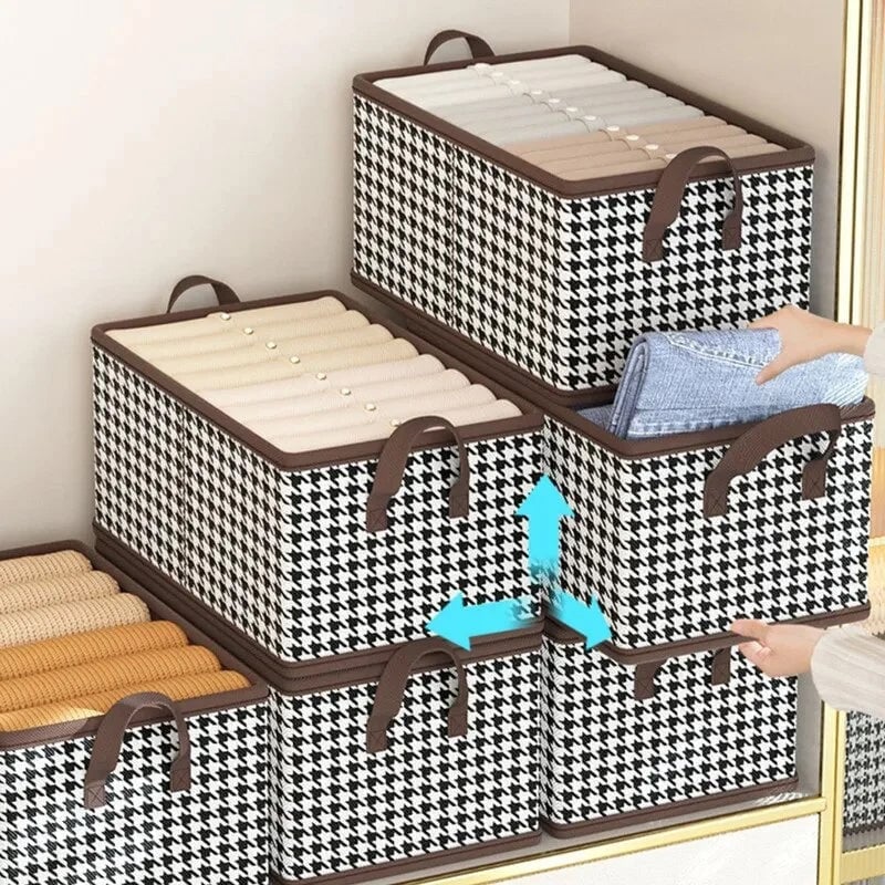 ⏳Limited-time 50% off⏰Foldable Jeans Organizer for Closet – Save 60% Space & Find Pants in 1 Second! 👖 🏠