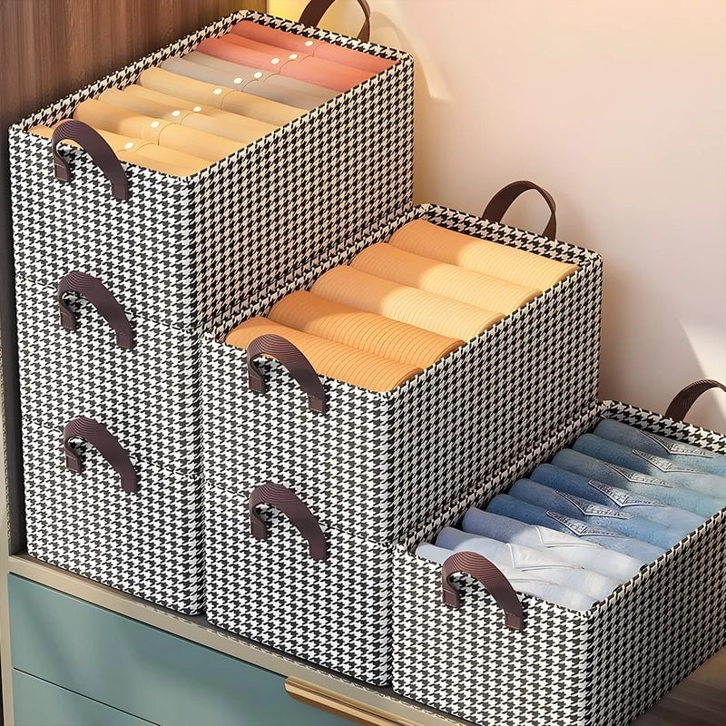 ⏳Limited-time 50% off⏰Foldable Jeans Organizer for Closet – Save 60% Space & Find Pants in 1 Second! 👖 🏠