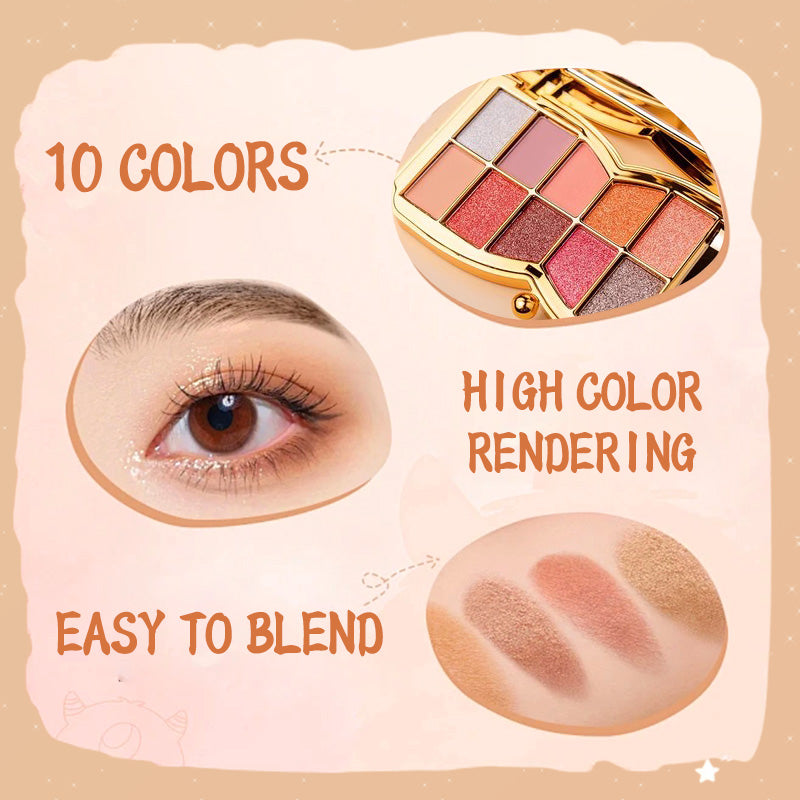10 Colors Glitter Eye Shadow Palette—— 50% Off! While Stocks Last!⏳