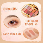 10 Colors Glitter Eye Shadow Palette—— 50% Off! While Stocks Last!⏳