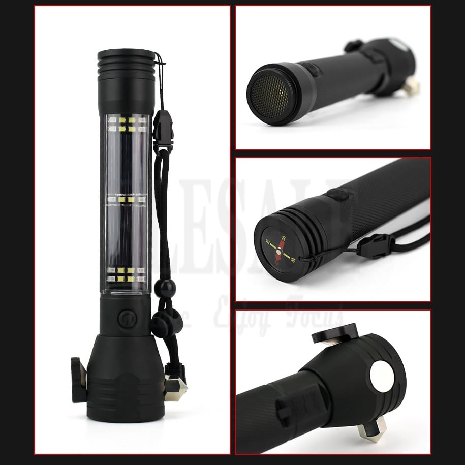 ⏳Limited-time 50% off⏰10-In-1 Solar Power Multi-Function Tactical Flashlight🔦