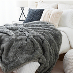⏳Limited-time 50% off⏰Fluffy Faux Fox Fur Throw Blanket🦊