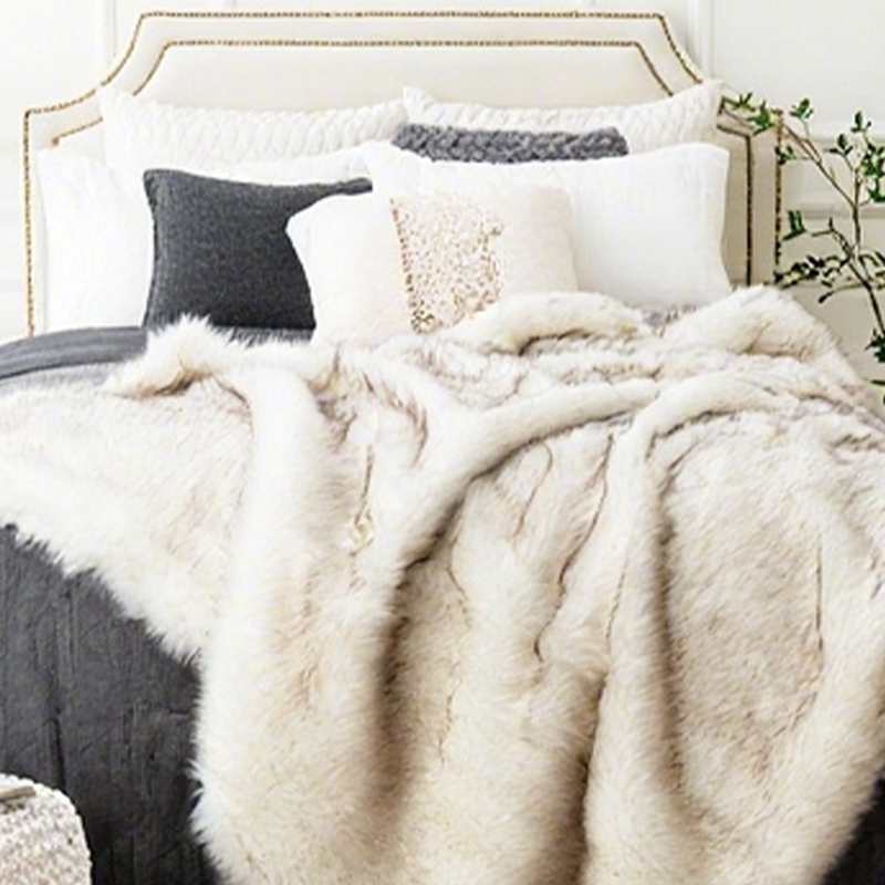 ⏳Limited-time 50% off⏰Fluffy Faux Fox Fur Throw Blanket🦊