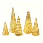 ⏳Limited-time 50% off⏰5-Piece Decorative Lighted Resin Trees Set🎄✨