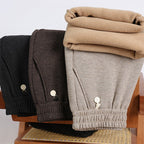 ⏳Limited-time 50% off⏰Solid Color Elastic Waistband Straight Leg Pants👖