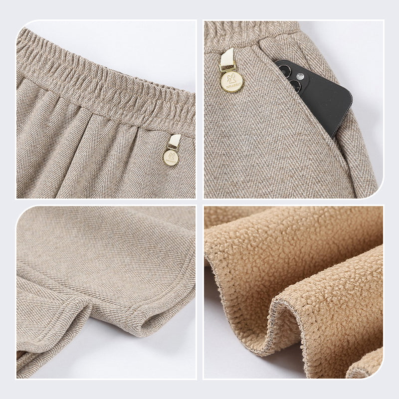 ⏳Limited-time 50% off⏰Solid Color Elastic Waistband Straight Leg Pants👖