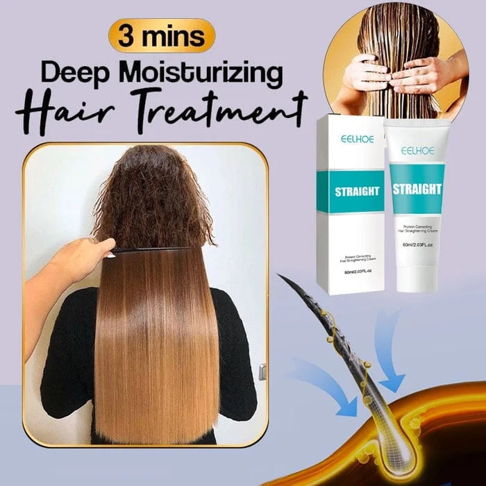 ⏳Limited-time 50% off⏰Silk and Keratin Treatment Hair Straightening Cream📏