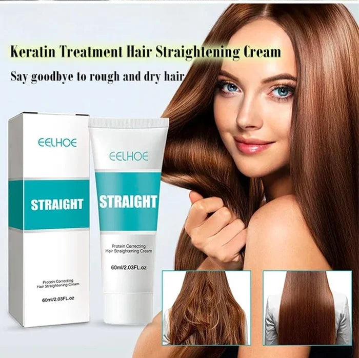 ⏳Limited-time 50% off⏰Silk and Keratin Treatment Hair Straightening Cream📏