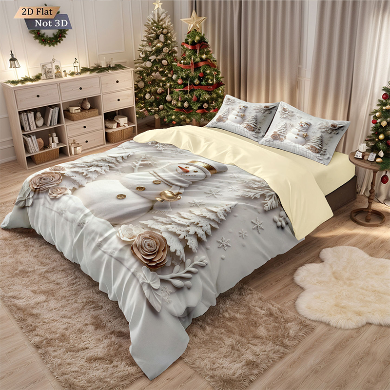 ⏳Limited-time 50% off⏰Festive Christmas 3-Piece Duvet Cover Set🛏️❤️