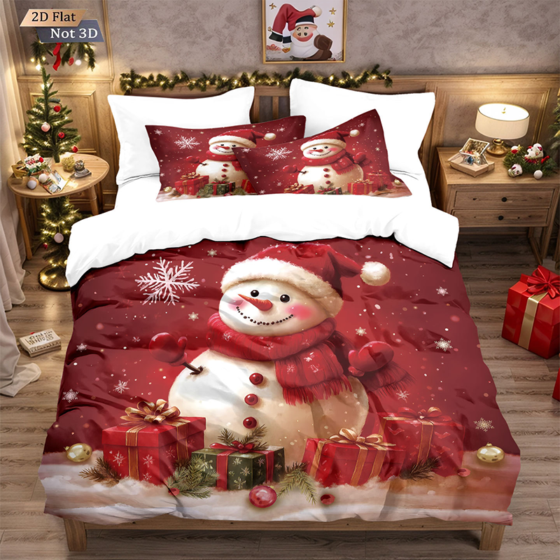 ⏳Limited-time 50% off⏰Festive Christmas 3-Piece Duvet Cover Set🛏️❤️