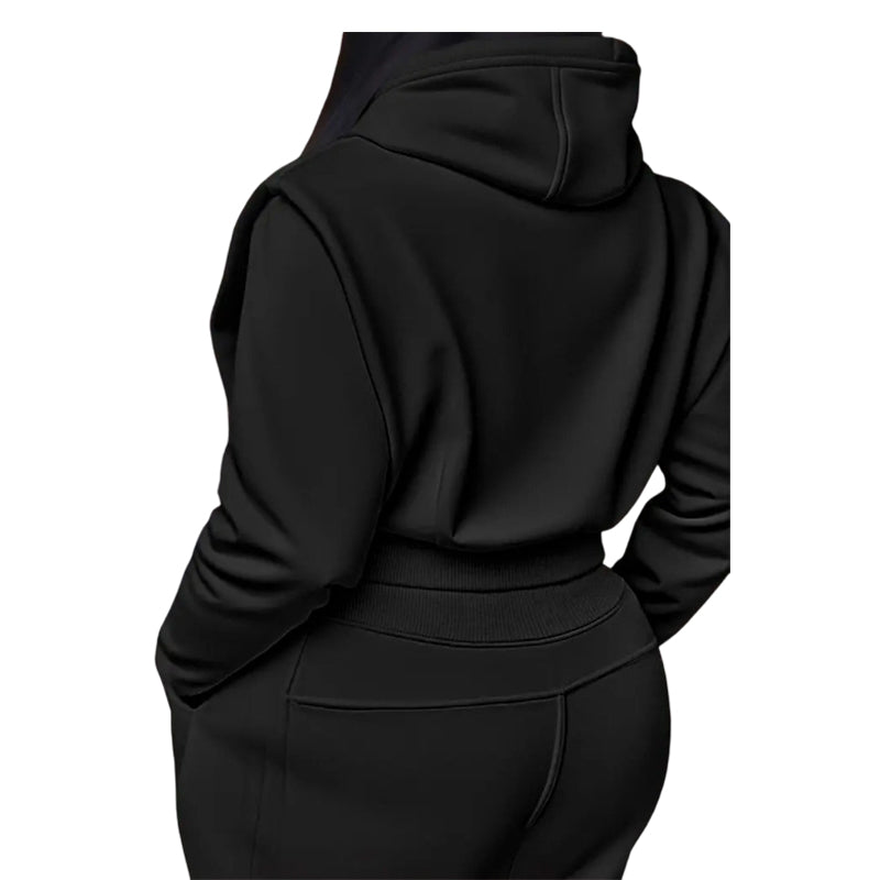 ⏳Limited-time 50% off⏰Ribbed Knit Long Sleeve Crop Top & Wide Leg Pants (2 Pcs Set)