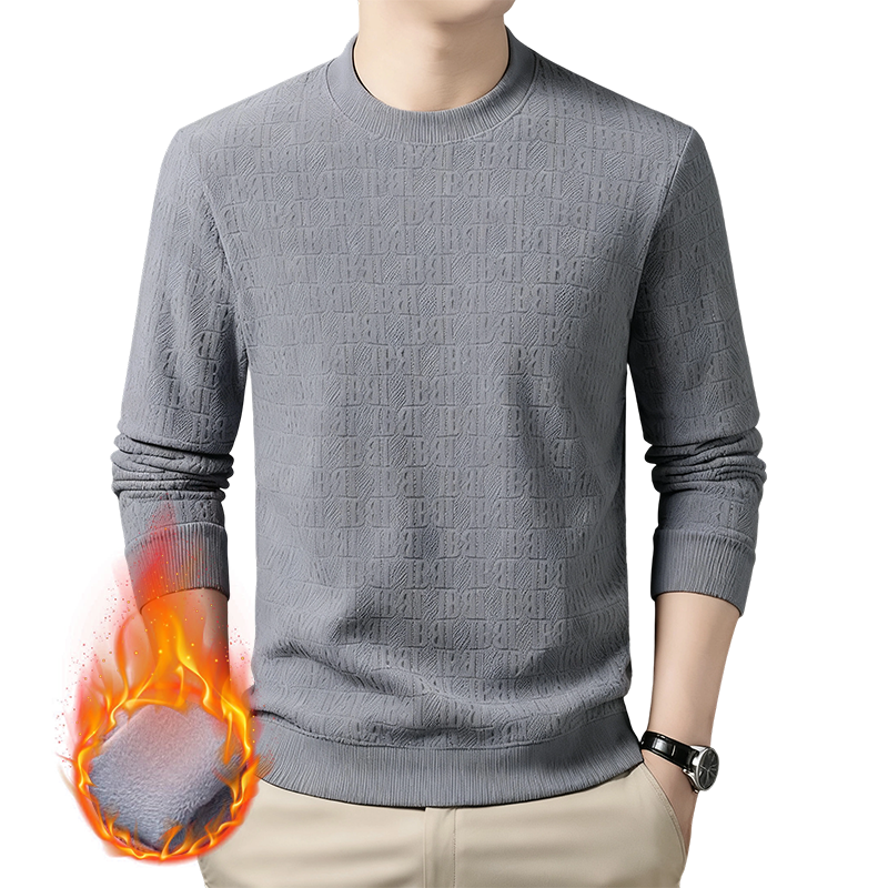 ⏳Limited-time 50% off⏰Men's Fashion Jacquard Thermal Base Layer Top👔