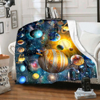 ⏳Limited-time 50% off⏰Artistic Print Flannel Throw Blanket🦖