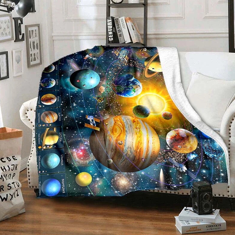 ⏳Limited-time 50% off⏰Artistic Print Flannel Throw Blanket🦖
