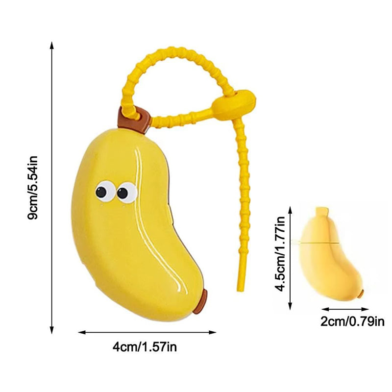 ⏳Limited-time 50% off⏰Travel Portable Cute Banana Toothbrush Storage Case with Toothpaste Dispenser🪥🍌