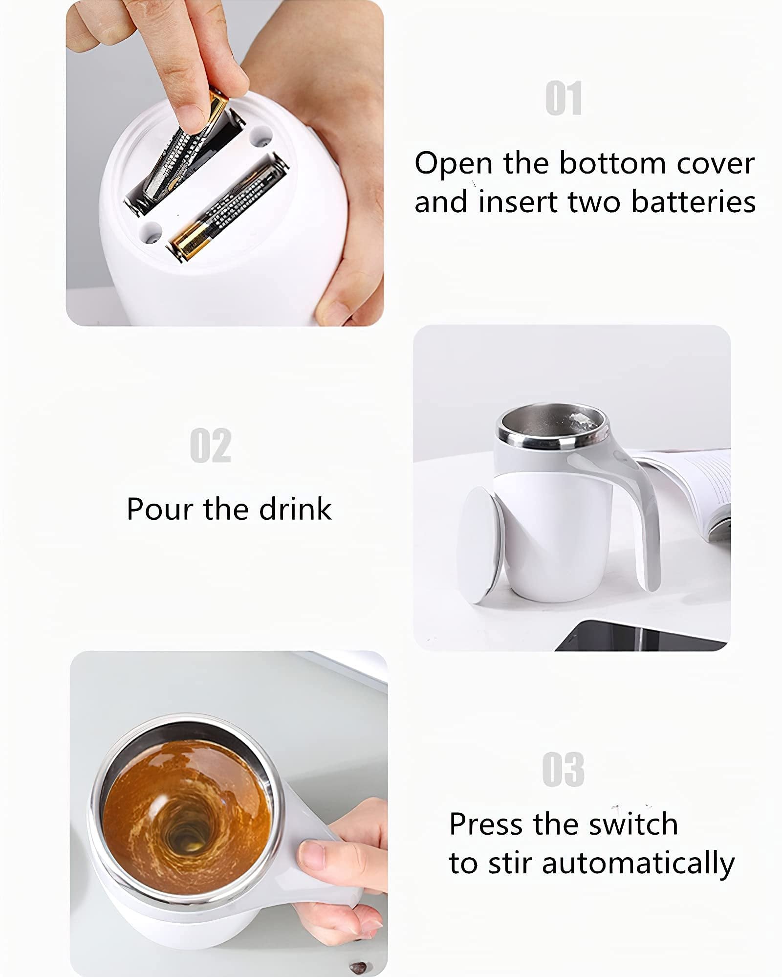⏳Limited-time 50% off⏰Rechargeable Automatic Magnetic Stirring Coffee Mug☕