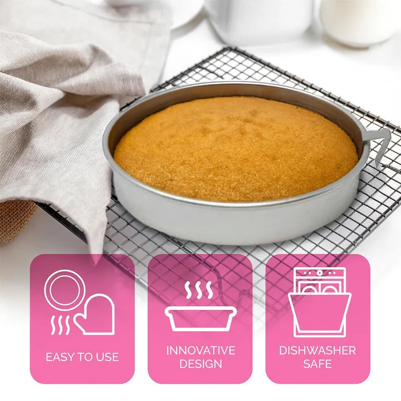 ⏳Limited-time 50% off⏰Perfect Release Stainless Steel Cake Pan🍰