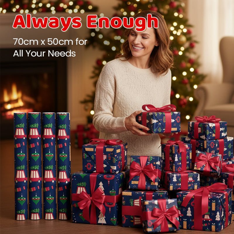 ⏳Limited-time 50% off⏰Christmas Gift Wrapping Paper Sheet🎁🎄