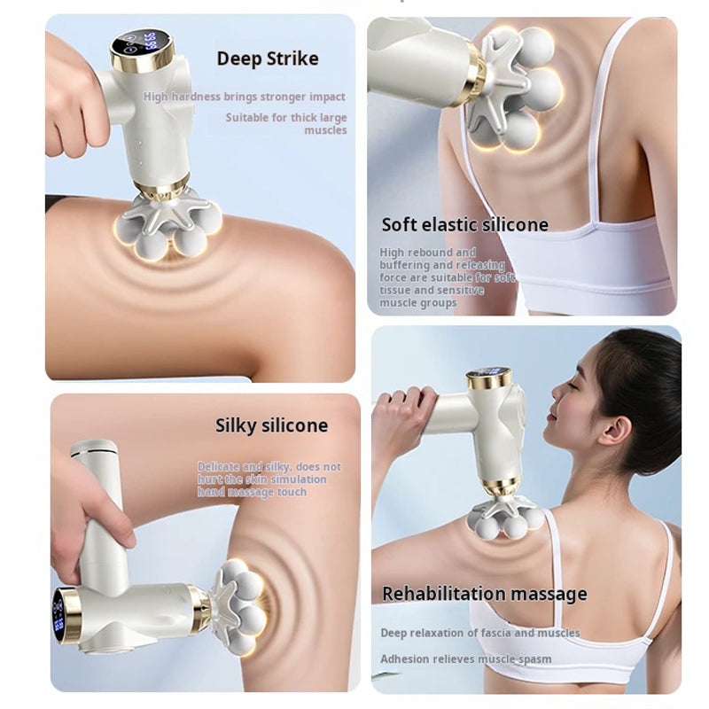 ⏳Limited-time 50% off⏰Multi-Head Smart Deep Tissue Massage Gun🔫