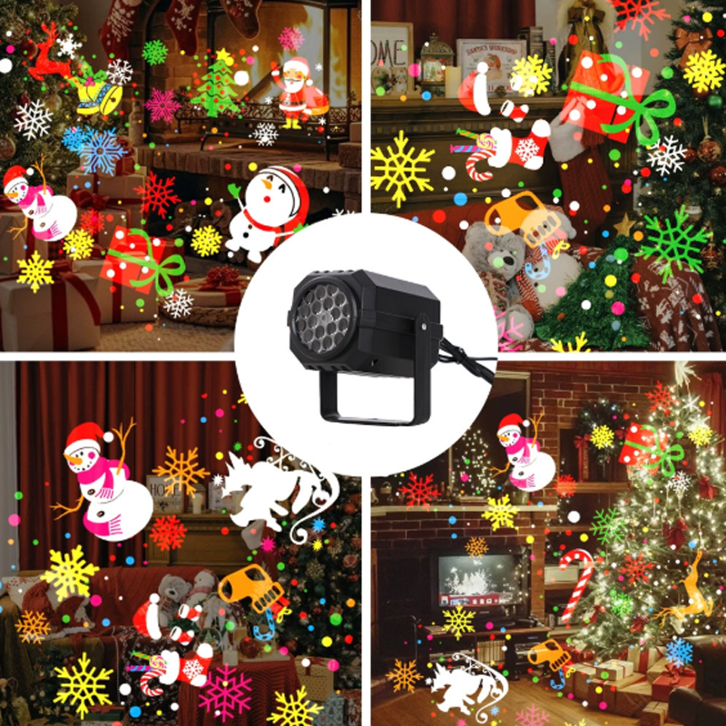 ⏳Limited-time 50% off⏰Rotating LED Christmas Pattern Projector Light🎅🎄