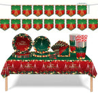 ⏳Limited-time 50% off⏰Christmas Disposable Paper Tableware Set for 16 Guests🍽️🎄