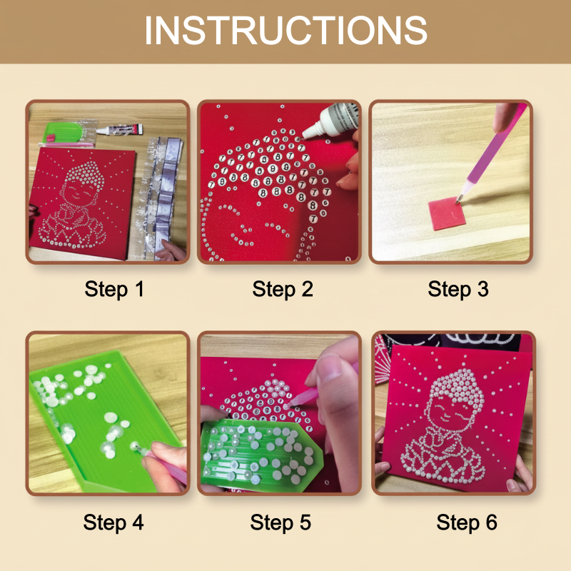 ⏳Limited-time 50% off⏰DIY 3D Plastic Pearl Painting Kit🖼️