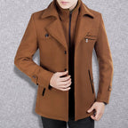 ⏳Limited-time 50% off⏰Men's Double-Collar Coat🧥