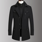 ⏳Limited-time 50% off⏰Men's Double-Collar Coat🧥
