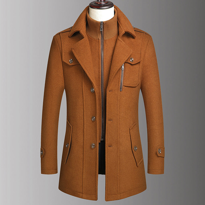 ⏳Limited-time 50% off⏰Men's Double-Collar Coat🧥